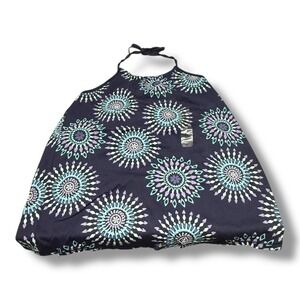 GapKids Girls Navy Mandala Print Halter Neck Tank Top Size XXL 14 16 Cotton